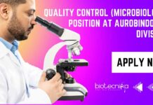 QC Microbiology Aurobindo Pharma