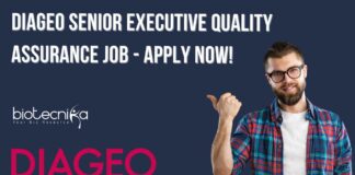 DIAGEO QA Job Vacancy