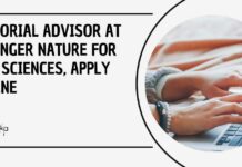 Editorial Advisor at Springer Nature For Life Sciences, Apply Online Editorial Advisor at Springer Nature