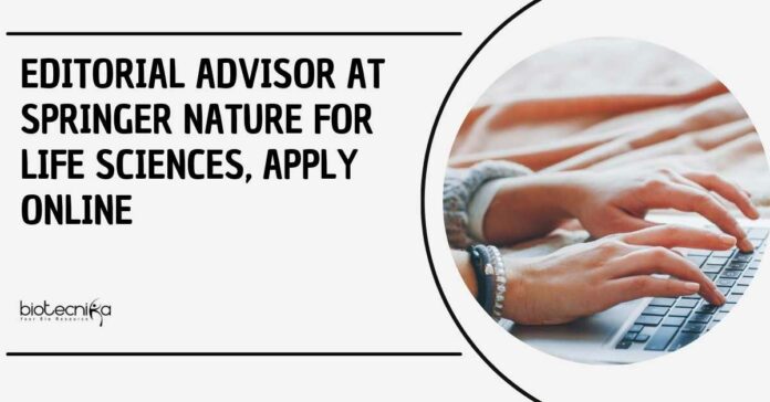 Editorial Advisor at Springer Nature