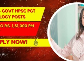 HPSC PGT Biology Posts Recruitment
