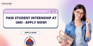 Paid Student Internship at IARI - Apply Now!