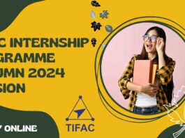 TIFAC Internship Programme Autumn