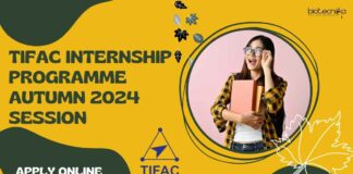 TIFAC Internship Programme Autumn
