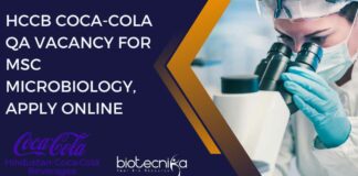 HCCB Coca-Cola QA Vacancy