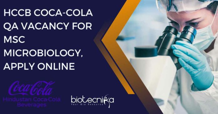 HCCB Coca-Cola QA Vacancy