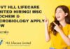 Govt HLL Lifecare Limited Hiring! MSc Biochem & Microbiology Apply Now Govt HLL Lifecare Limited Hiring