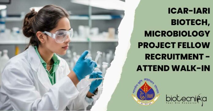 ICAR-IARI Botany Project Job Opening