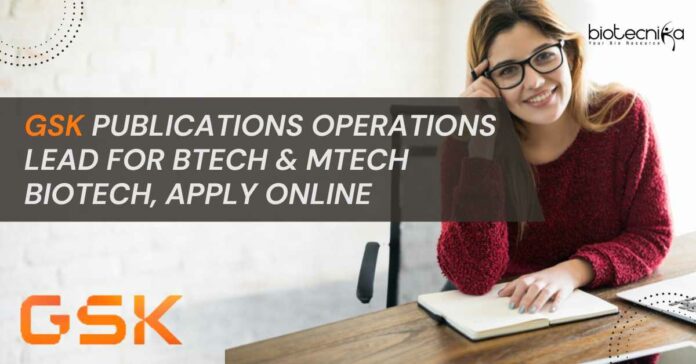 GSK Publications Operations Lead