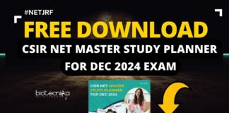 Study Planner For CSIR NET