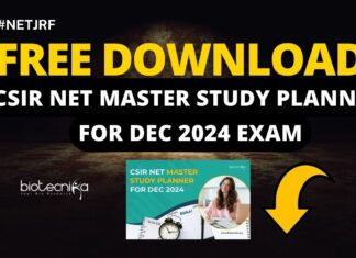 Study Planner For CSIR NET