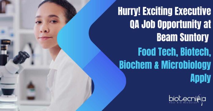 QA Job at Beam Suntory!