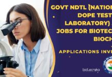 Govt NDTL JRF Jobs
