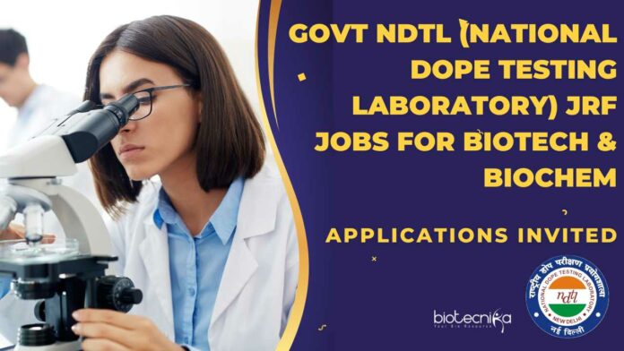 Govt NDTL JRF Jobs