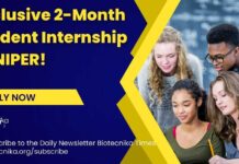 2-Month Student Internship at NIPER