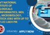 Govt National Institute of Biologicals Bioinformatics, Mol Bio, Microbiology, Biotech Jobs With Up to Rs. 1.42 Lakh pm, Apply Now Govt NIB Bioinformatics Scientist Jobs