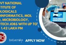 Govt NIB Bioinformatics Scientist Jobs
