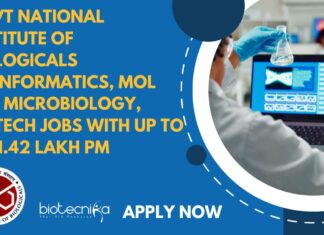 Govt NIB Bioinformatics Scientist Jobs