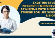 NIPER Student Internship
