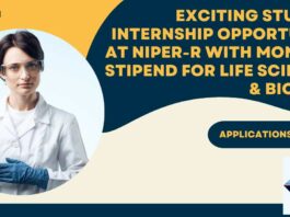NIPER Student Internship