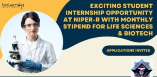 NIPER Student Internship