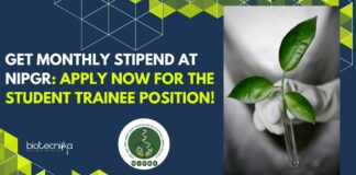 NIPGR Life Science Student Trainee