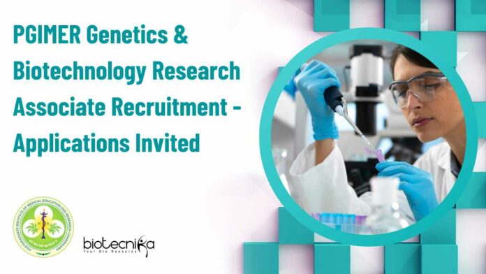 PGIMER Genetics Research Vacancy