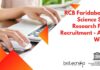 RCB Faridabad Life Science Senior Research Fellow Recruitment – Attend Walk-In RCB Faridabad Life Science Senior