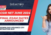 CSIR NET June 2024 Exam Dates