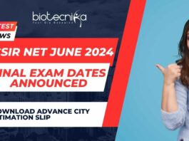 CSIR NET June 2024 Exam Dates