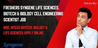 Freshers Syngene Life Sciences