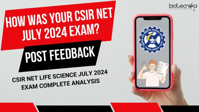 CSIR NET Life Science July