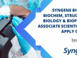 Syngene Associate Scientist Job
