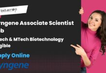 Syngene Associate Scientist Job