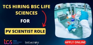 TCS PV Scientist Job Opening
