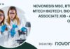 Novonesis MSc, BTech & MTech Biotech, Biochem Associate Job – Apply Online Novonesis Associate Job Opening