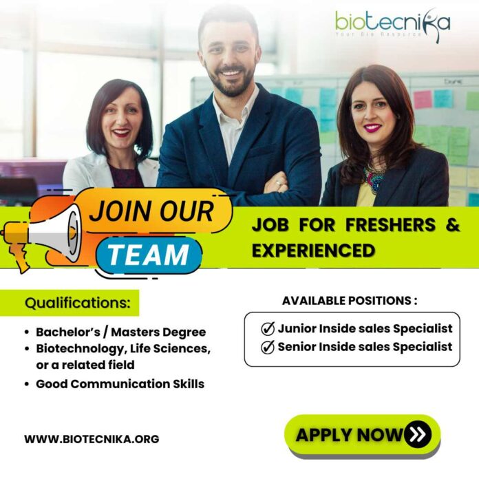 Sales Job in Biotech & Life Science New
