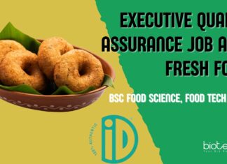 Executive QA Job at iD Fresh Food! BSc Food Science, Food Tech Apply Executive QA Vacancy at iD