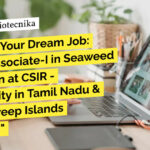 CSIR-CSMCRI MSc Botany & Biotech