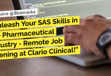 BS Life Sciences Clinical Data Programmmer - Remote Job Opening at Clario Clinical!