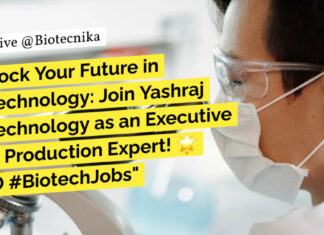 Yashraj Biotechnology Hiring!