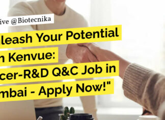Kenvue Hiring: Officer R&D Q&C Job For Microbiology – Apply Now! Kenvue Hiring: Officer R&D Q&C Job For Microbiology - Apply Now!