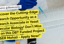 Research Associate at IISER Mohali - Apply Now!