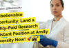 Amity University AIMMSCR Biotech, Biochem, Mol Bio & Life Sciences Research Job – Apply Now Amity University AIMMSCR Biotech, Biochem, Mol Bio & Life Sciences Research Job - Apply Now