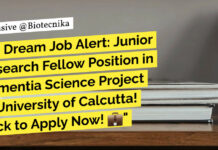 Zoology JRF Jobs Calcutta University - Applications Invited