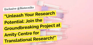 Amity Centre for Translational Research Life Sciences, Immunology, Biotech Project Job