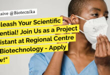 MTech Life Science Project Job Opening at Regional Centre for Biotechnology - Apply Now