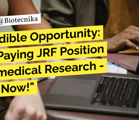 CBR Life Science Project Recruitment - Apply Now