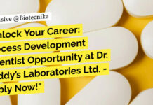 Dr Reddy's Biotech Process Development