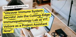 Life Science Project Vacancy at VIT Vellore - Apply Now
